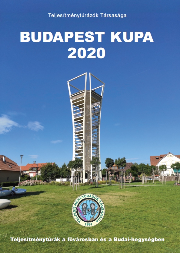 Budapest_Kupa 2020 teljesítménytúra mozgalom igazoló füzet címlap
